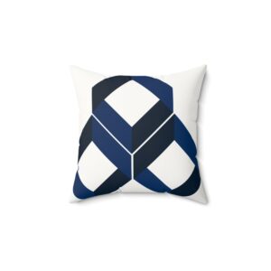 Modern Geometric Faux Suede Square Pillow, Home Decor, Throw Pillow, Accent Pillow, Bohemian Style, Cozy Decor