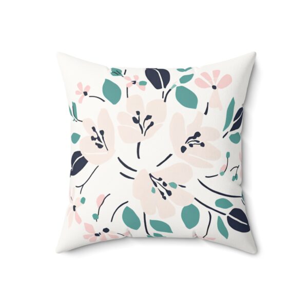 Floral Faux Suede Pillow - Image 3