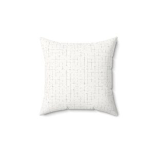 Modern Faux Suede Square Pillow – Cozy Minimalist Home Decor