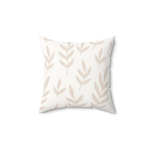 Faux Suede Leaf Print Pillow - Modern Home Decor for Cozy Living Spaces - Image 2