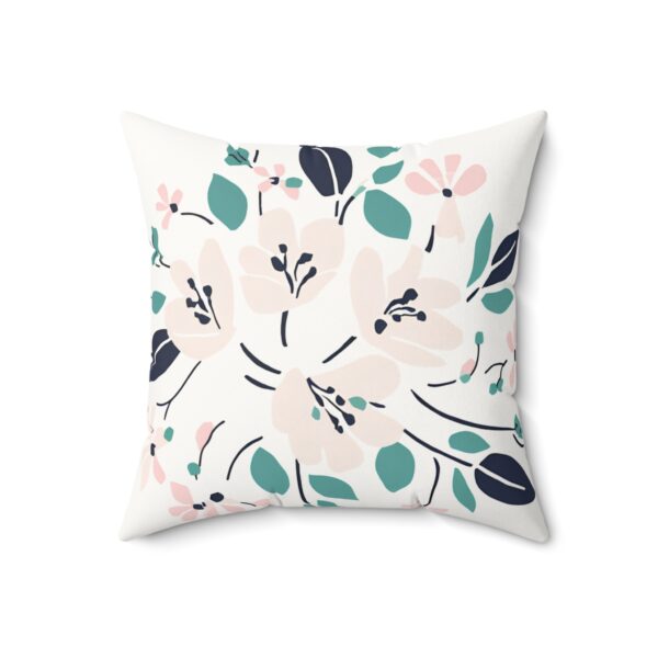 Floral Faux Suede Pillow - Image 4