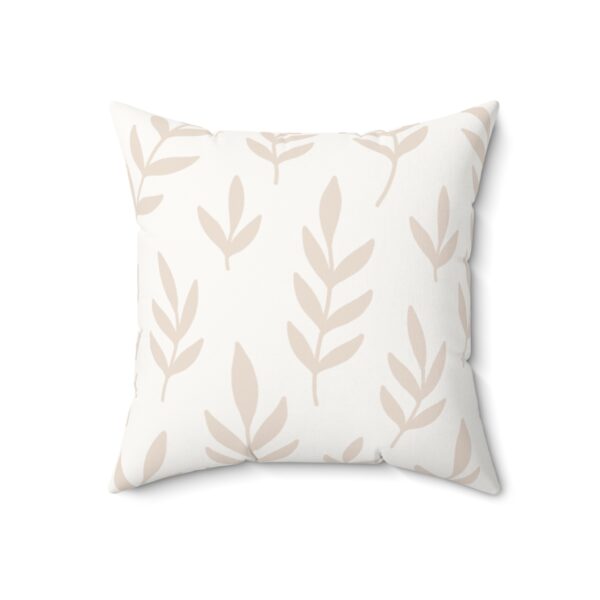 Faux Suede Leaf Print Pillow - Modern Home Decor for Cozy Living Spaces - Image 3
