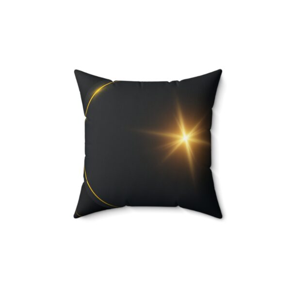 Elegant Faux Suede Decorative Pillow with Gold Accent
