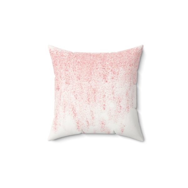 Blush Pink Faux Suede Pillow - Cozy Decorative Accent for Home - Image 2