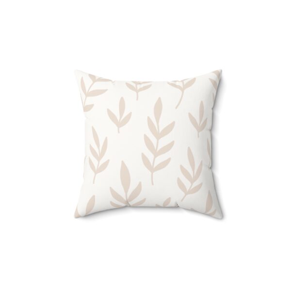 Faux Suede Leaf Print Pillow - Modern Home Decor for Cozy Living Spaces