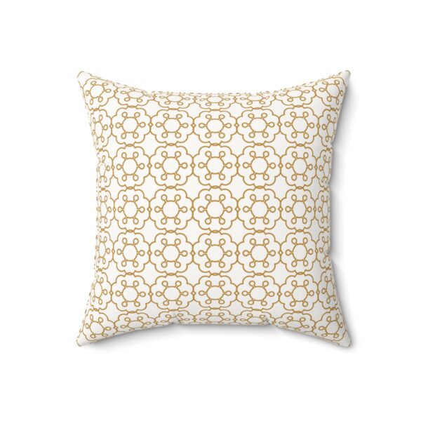 Elegant Geometric Faux Suede Pillow for Modern Decor - Image 3