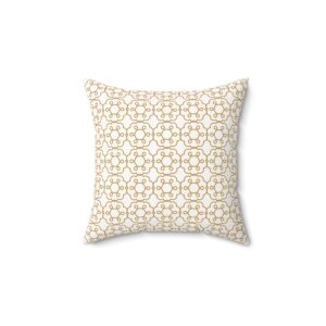 Elegant Geometric Faux Suede Pillow for Modern Decor