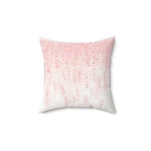 Blush Pink Faux Suede Pillow - Cozy Decorative Accent for Home