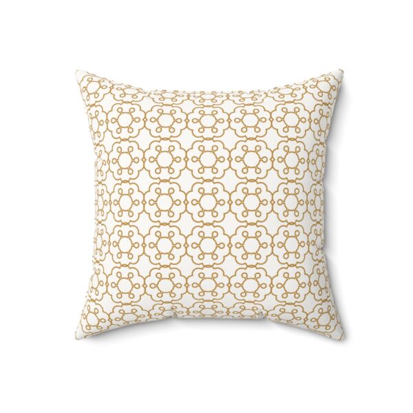 Elegant Geometric Faux Suede Pillow for Modern Decor - Image 4