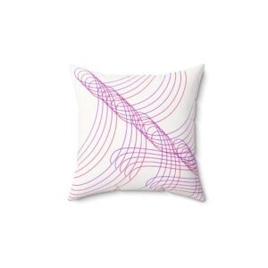 Modern Abstract Lines Faux Suede Pillow – Stylish Home Decor