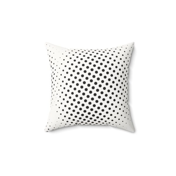 Modern Polka Dot Faux Suede Pillow – Trendy Home Decor Accent - Image 2
