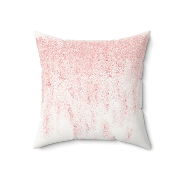 Blush Pink Faux Suede Pillow - Cozy Decorative Accent for Home - Image 3
