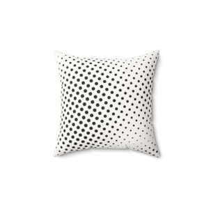 Modern Polka Dot Faux Suede Pillow – Trendy Home Decor Accent