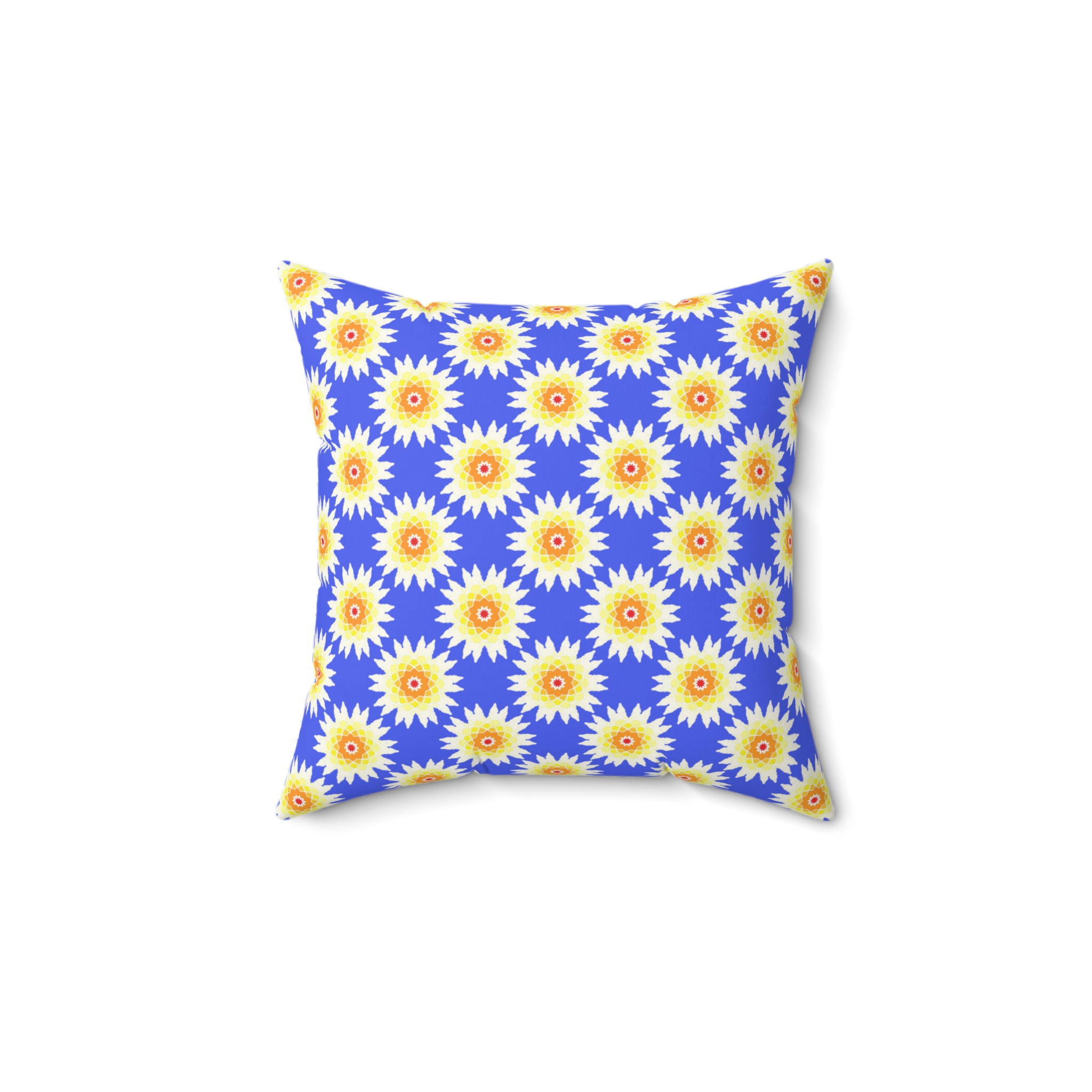 Square Pillow - Elegant Floral Design